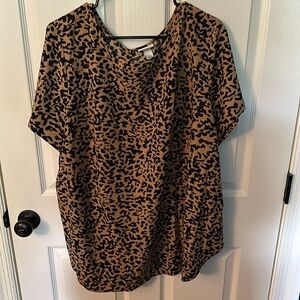 Ava & Biv Leopard Shirt 2x